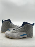 Jordan 12 Retro Grey University Blue 12 (Heavily Worn Pre-Owned)JordanGrey/University Blue-White - Image 1