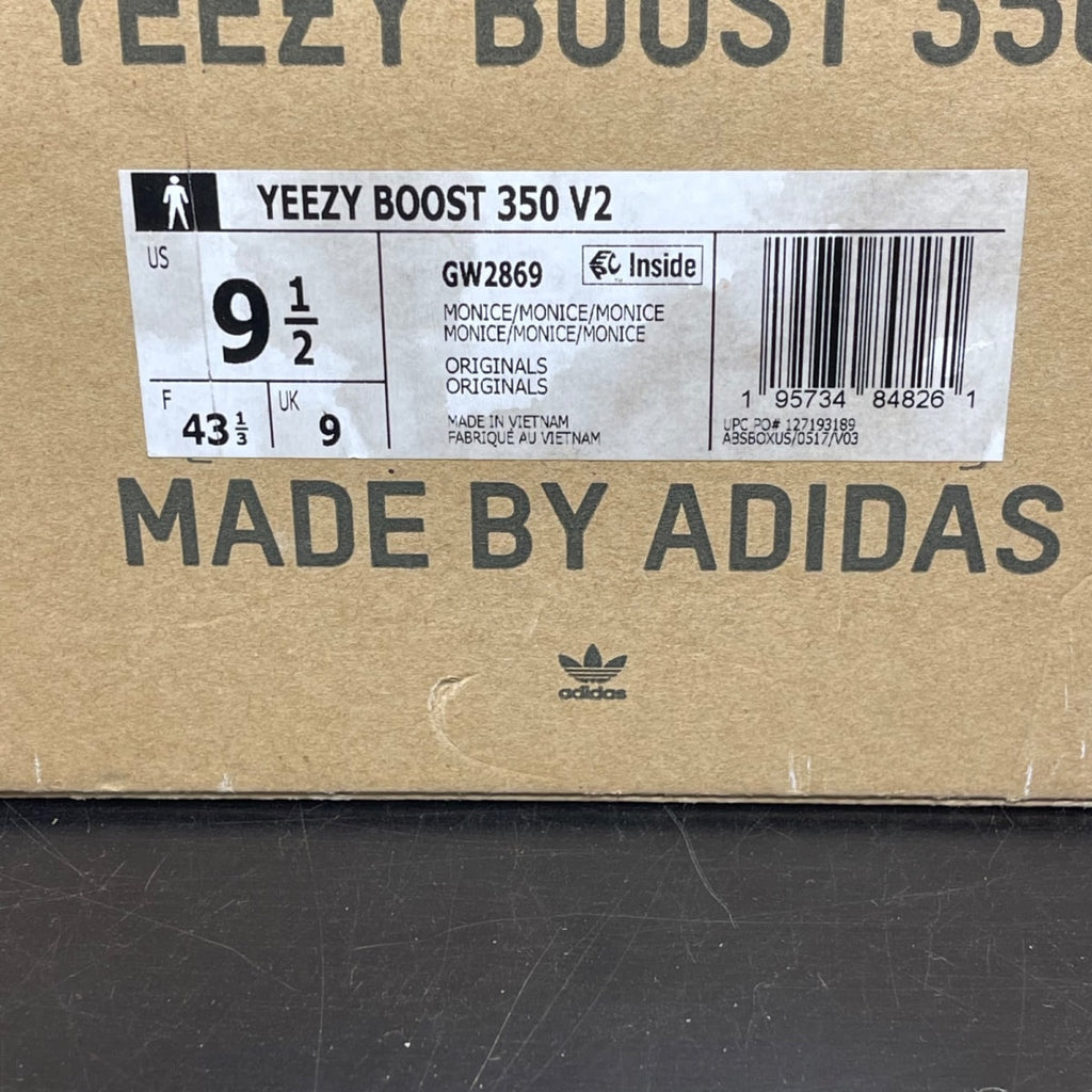 adidas Yeezy Boost 350 V2 Mono Ice 9.5 (Moderately Worn Pre-Owned)adidasMono Ice/Mono Ice/Mono Ice - Image 7