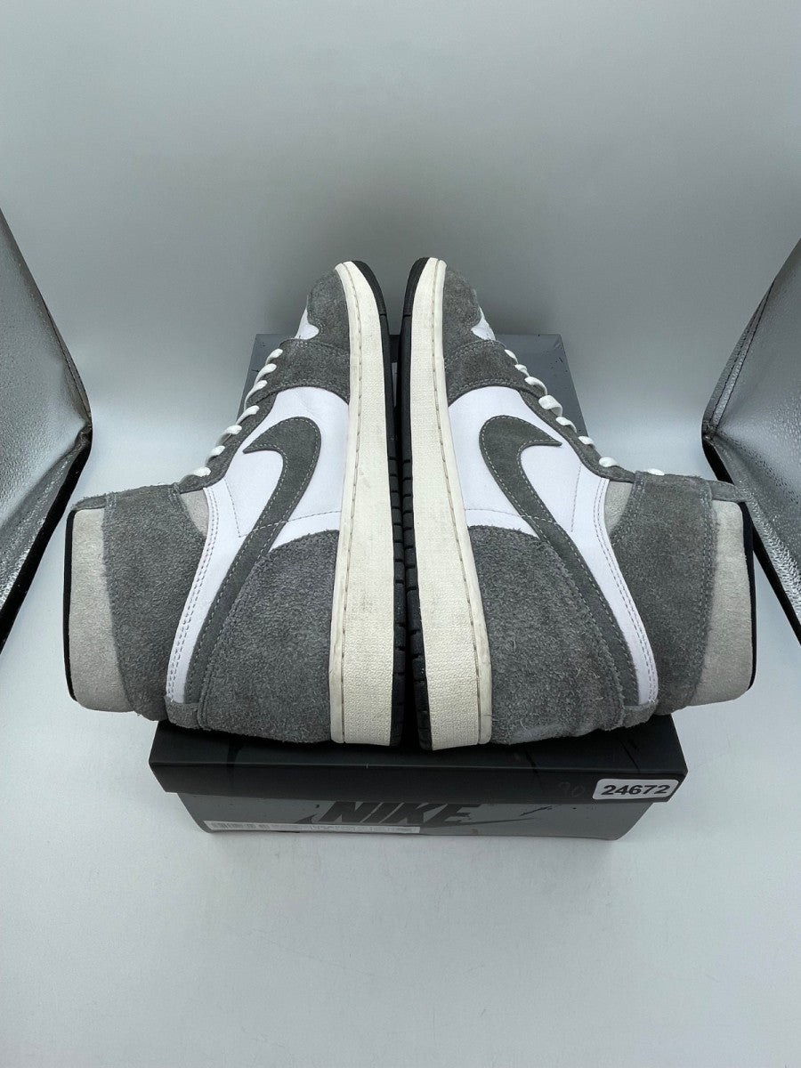Jordan 1 Retro High OG Washed Black 12 (Moderately Worn Pre-Owned)JordanBlack/Fire Red/Light Smoke Grey/Sail - Image 6