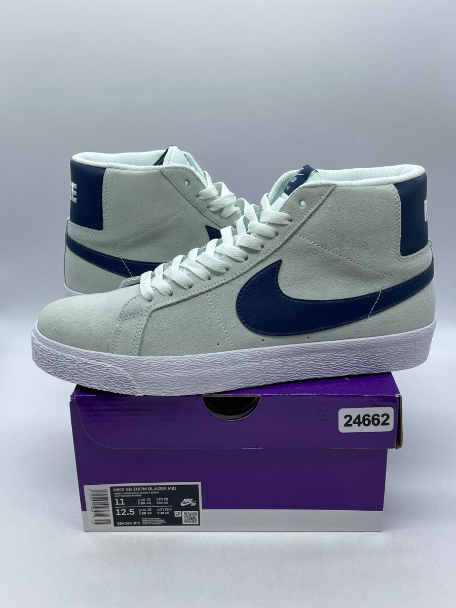 Nike Zoom Blazer Mid SB 'Barely Green Navy' 11 (Moderately Worn Pre-Owned)Nike