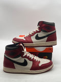 Jordan 1 Retro High OG Chicago Lost and Found 10.5 (Moderately Worn Pre-Owned)JordanVarsity Red/Black-Sail-Muslin - Image 1
