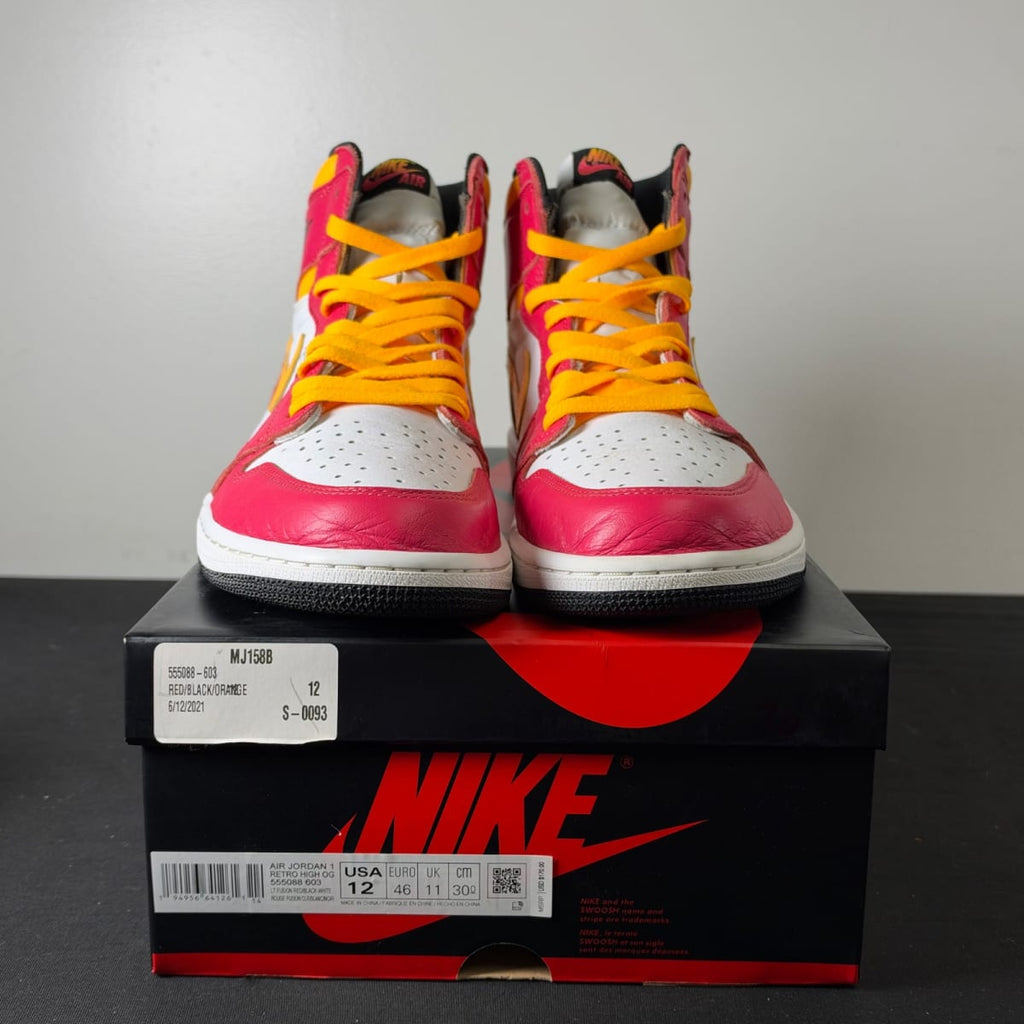 Jordan 1 Retro High OG Light Fusion Red (Size 12) - aux