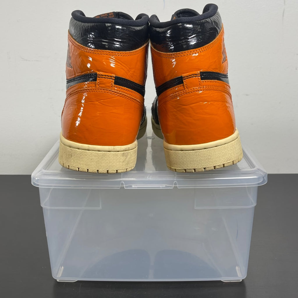 Jordan 1 Retro High Shattered Backboard 3.0 11.5 (Moderately Worn Pre-Owned)JordanBlack/Pale Vanilla-Starfish - Image 4