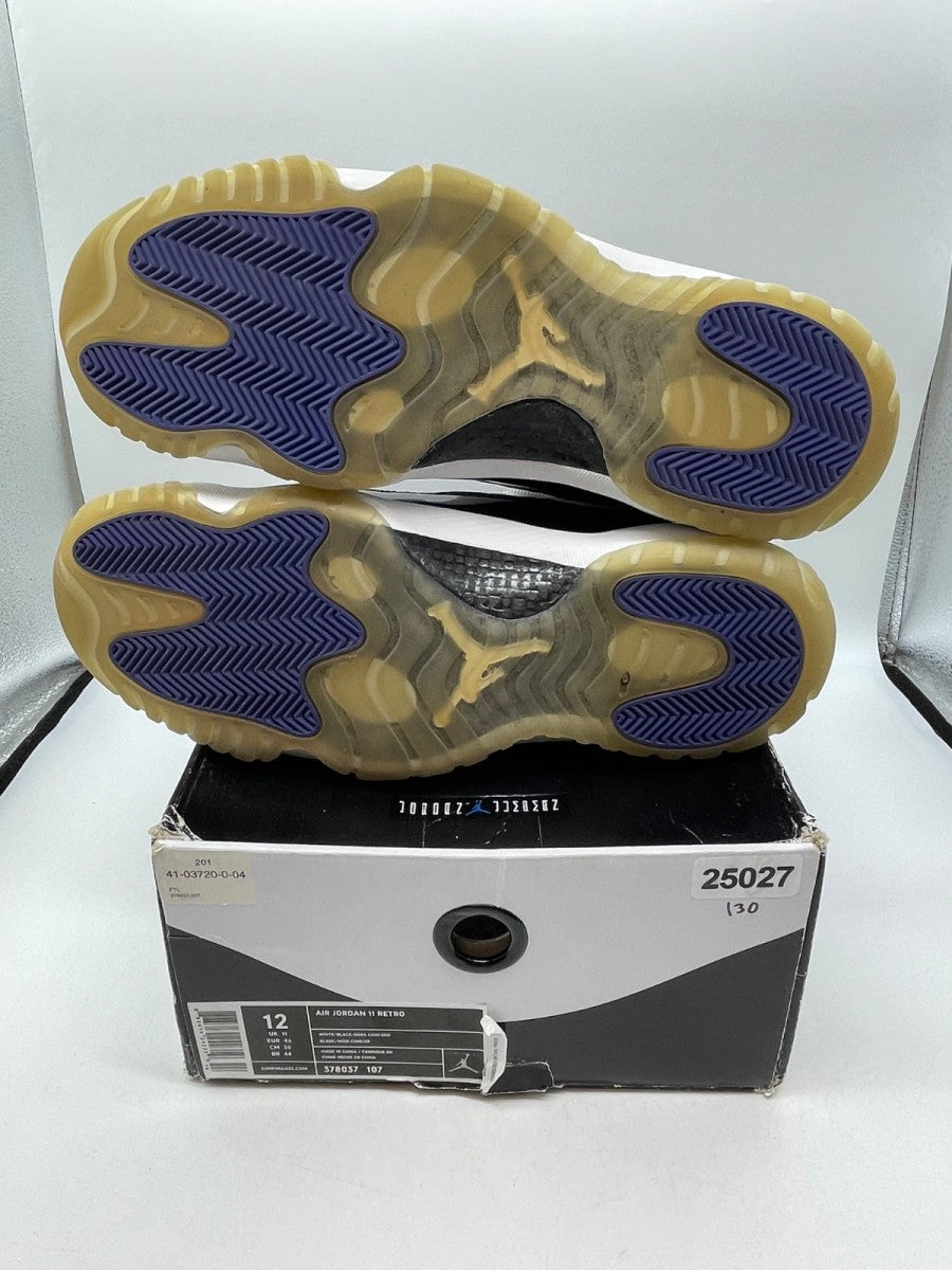 Jordan 11 Retro Concord (2011) 12 (Moderately Worn Pre-Owned)JordanWhite/Black-Dark Concord - Image 7