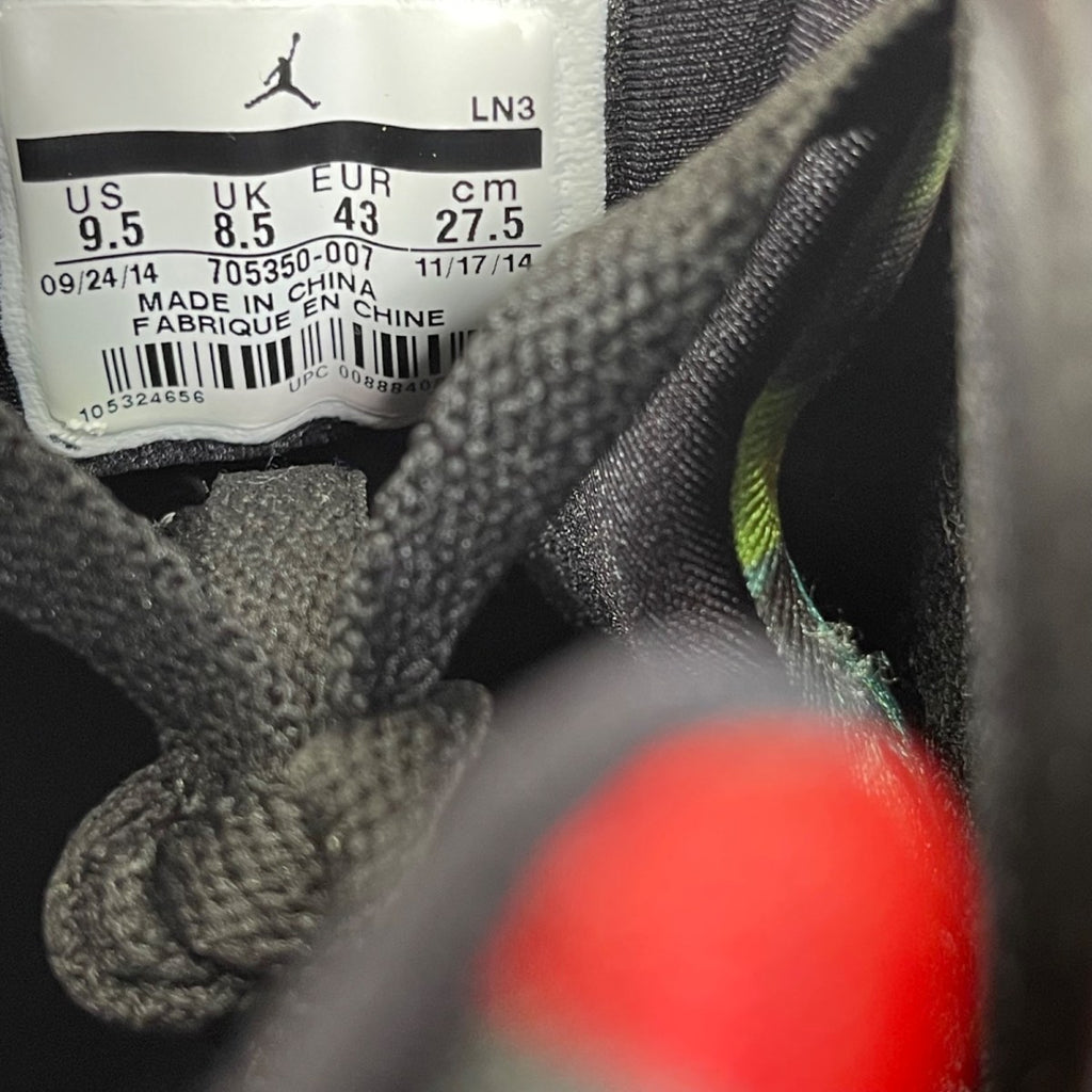 Jordan 7 Retro Barcelona Nights 9.5 (Moderately Worn Pre-Owned)JordanBlack/Blue Graphite-Retro-Infrared 23 - Image 6