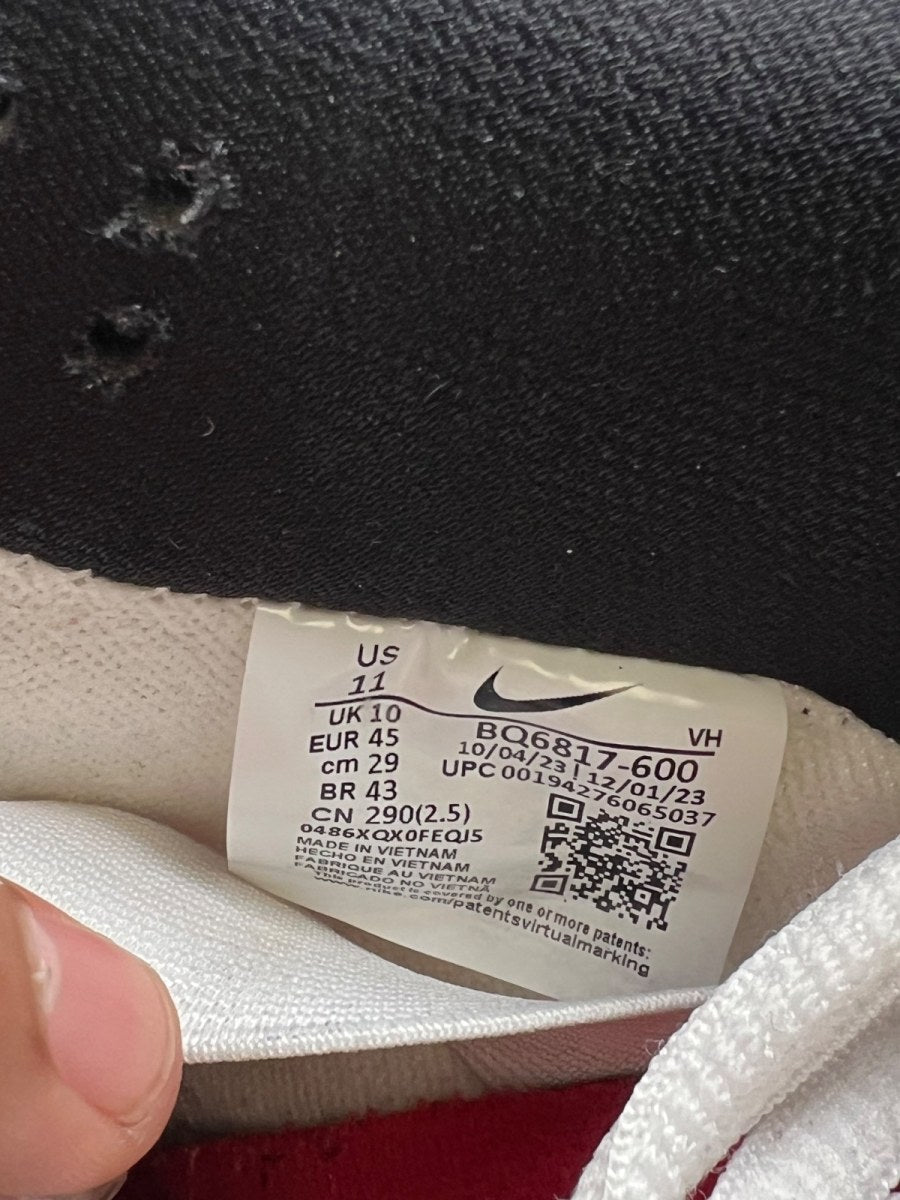 Nike SB Dunk Low Pro J-Pack Chicago 11 (Moderately Worn Pre-Owned)NikeVarsity Red/Black-White - Image 7