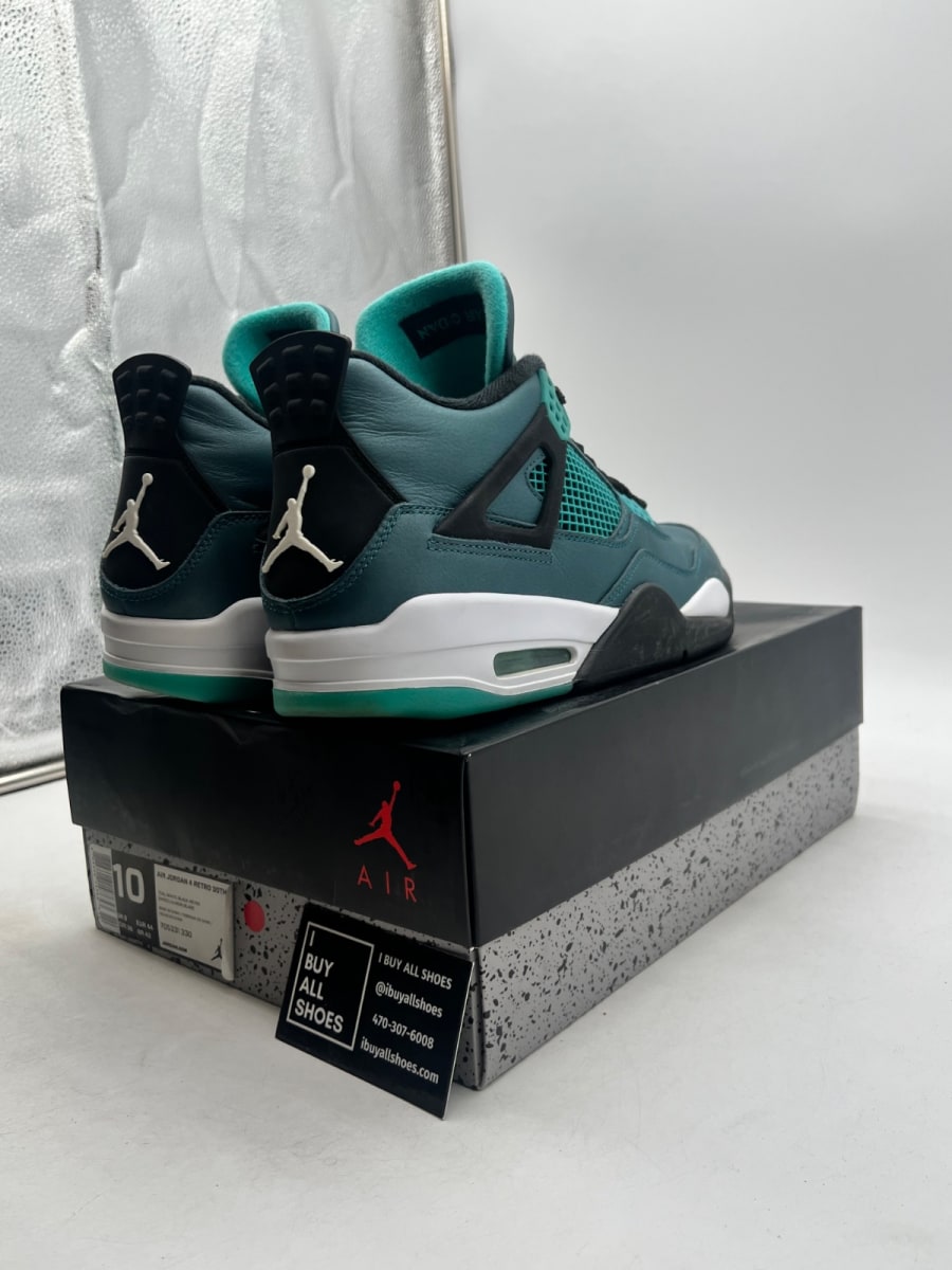 Jordan 4 Retro Teal 10 (Moderately Worn Pre-Owned) - Image 5