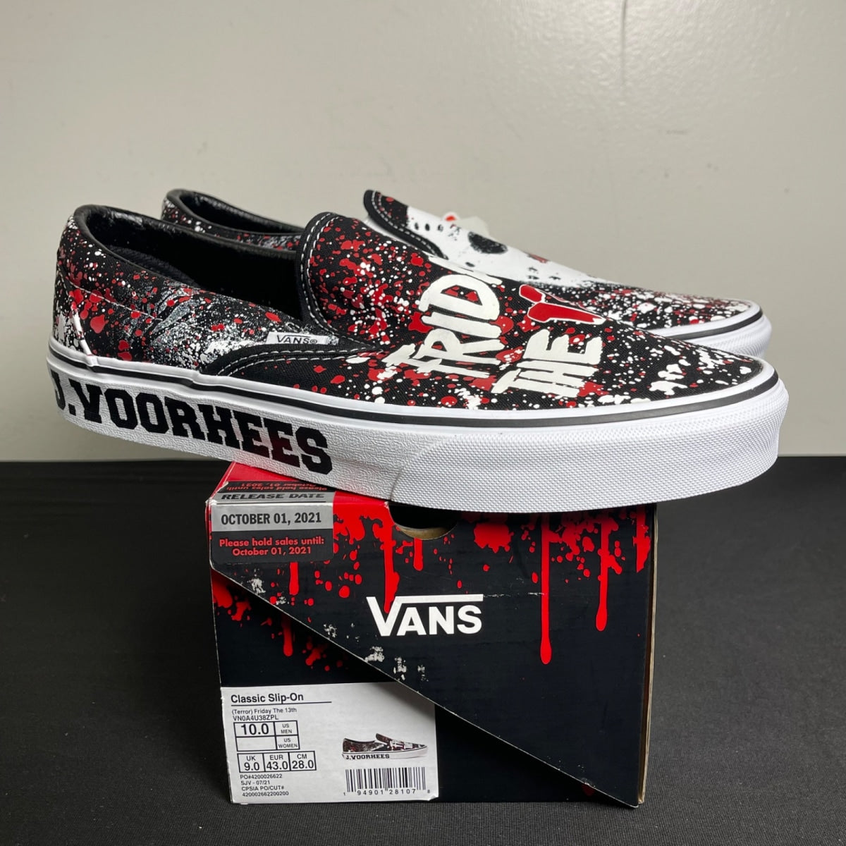 Vans Classic Slip-On Horror Pack Friday the 13th Jason Voorhees (Size 10) - Image 1