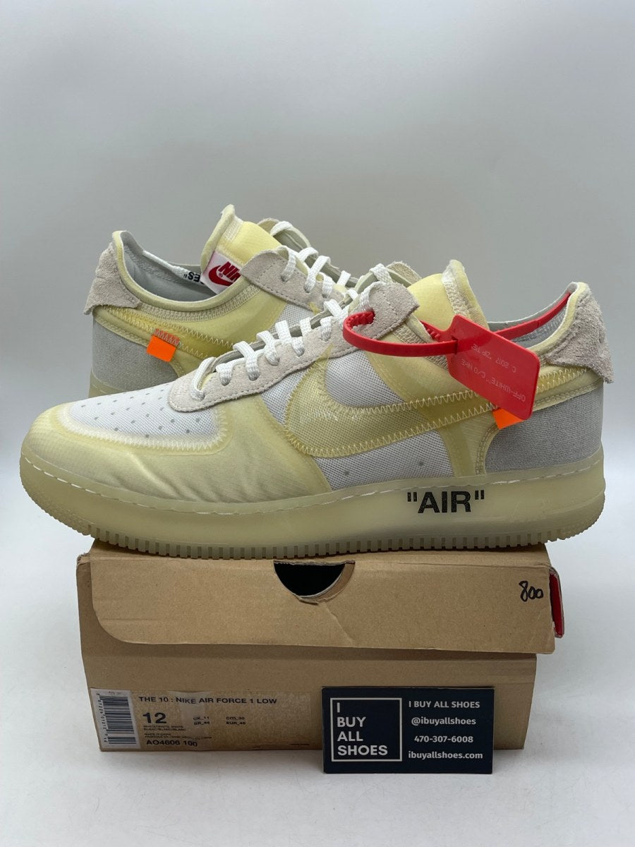Nike Air Force 1 Low Off-White 12 (Moderately Worn Pre-Owned)