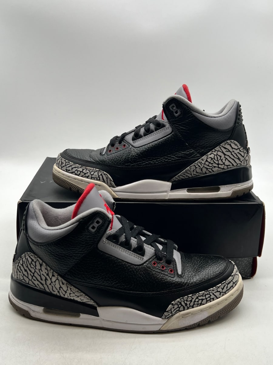 Jordan 3 Retro Black Cement (2011) (Size 10) - Image 1