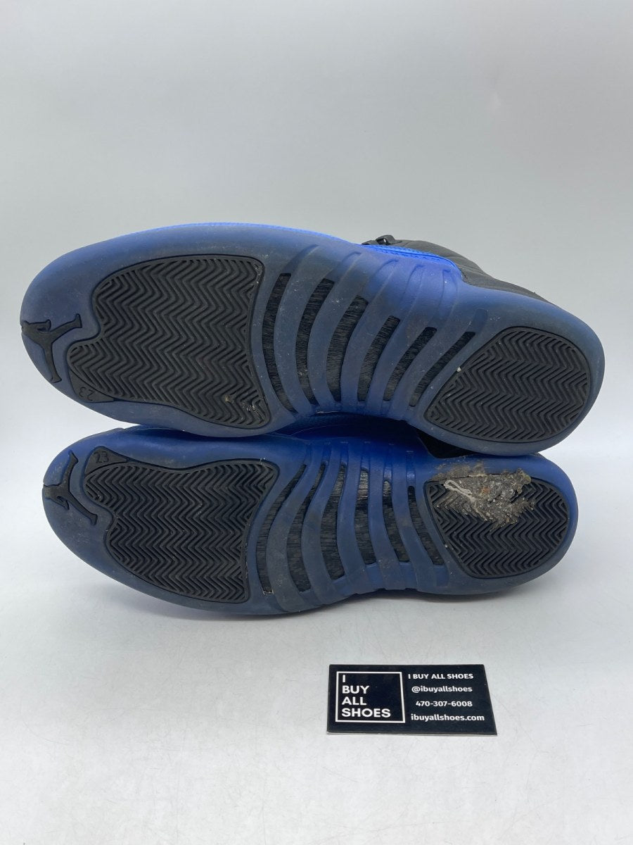 Jordan 12 Retro Black Game Royal 13 (Heavily Worn Pre-Owned) - Image 7