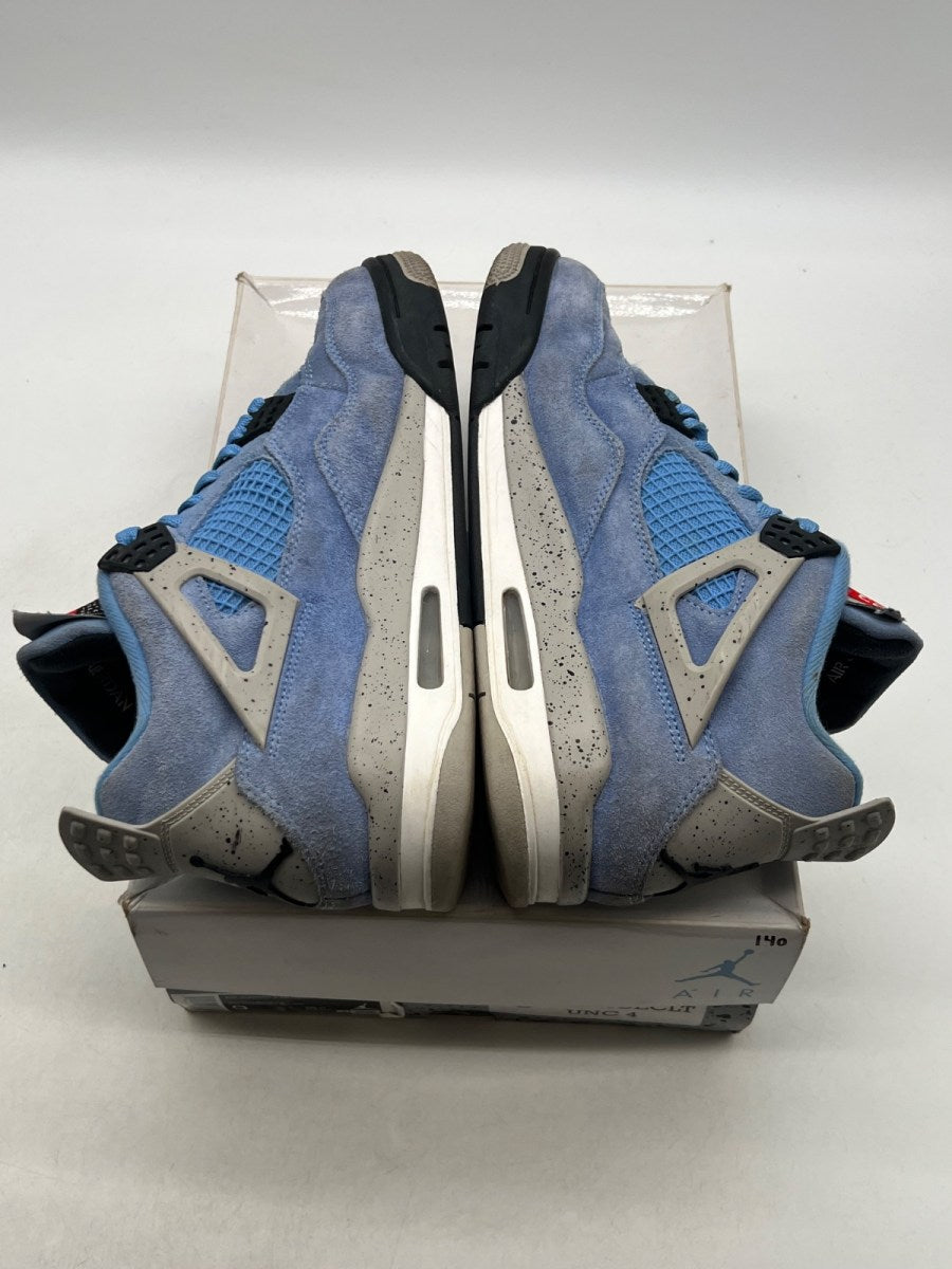 Jordan 4 Retro University Blue 9 (Moderately Worn Pre-Owned)JordanUniversity Blue/Tech Grey-White-Black - Image 9