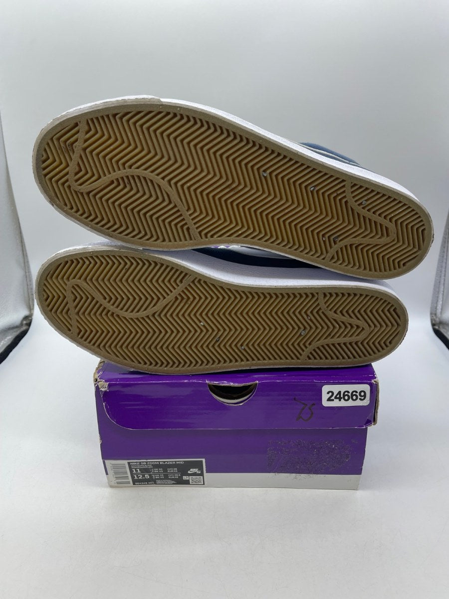 Nike Zoom Blazer Mid SB 'Navy' 11 (Moderately Worn Pre-Owned)Nike - Image 7