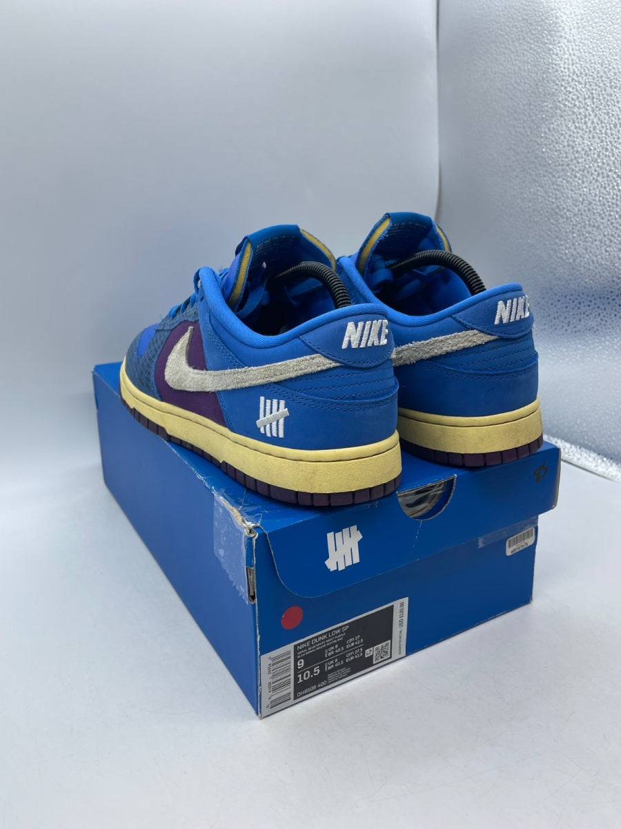 Nike Dunk Low Undefeated 5 On It Dunk vs. AF1 9 (Moderately Worn Pre-Owned)NikeSignal Blue/White-Night Purple - Image 4