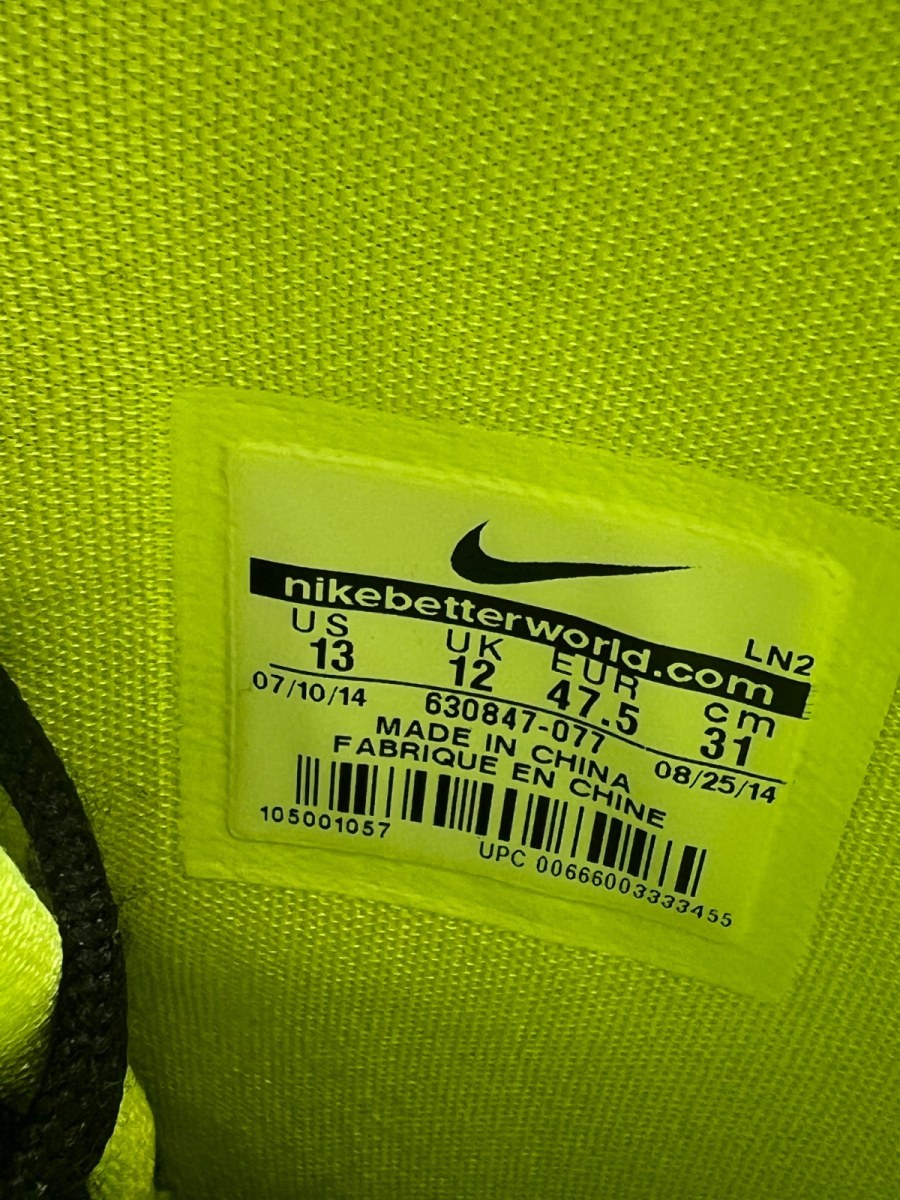 Nike Kobe 9 Elite Victory Restored 13 (Lightly Worn Pre-Owned)NikeBlack/Volt-Anthracite-Gold - Image 9
