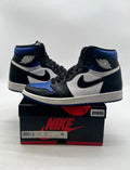 Jordan 1 Retro High Royal Toe 10 (Lightly Worn Pre-Owned)JordanBlack/White-Game Royal-Black - Image 1
