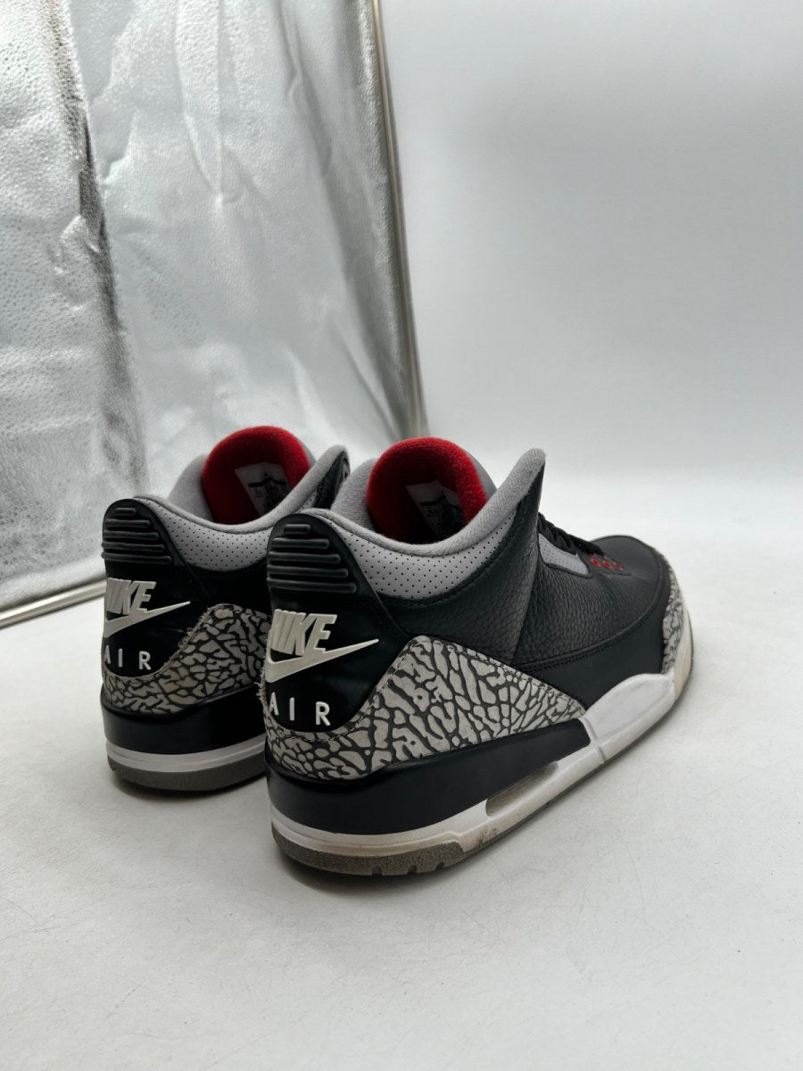 Jordan 3 Retro Black Cement (2018) 10.5 (Moderately Worn Pre-Owned) - Image 3