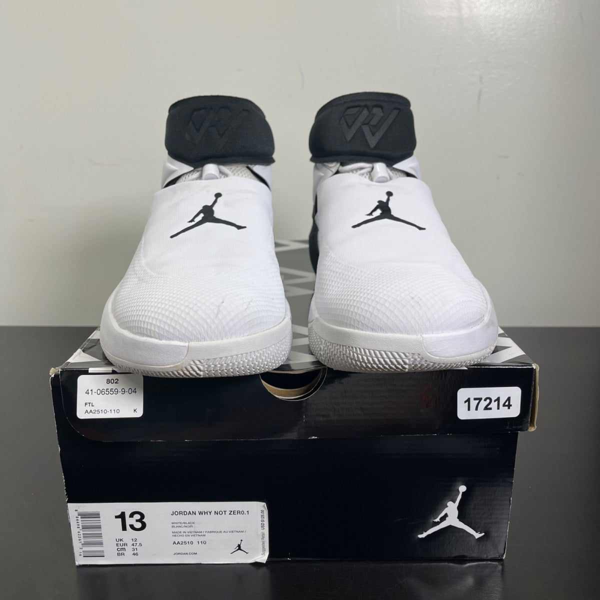 Jordan Why Not Zer0.1 2-Way 13 (Moderately Worn Pre-Owned)JordanWhite/Black - Image 2