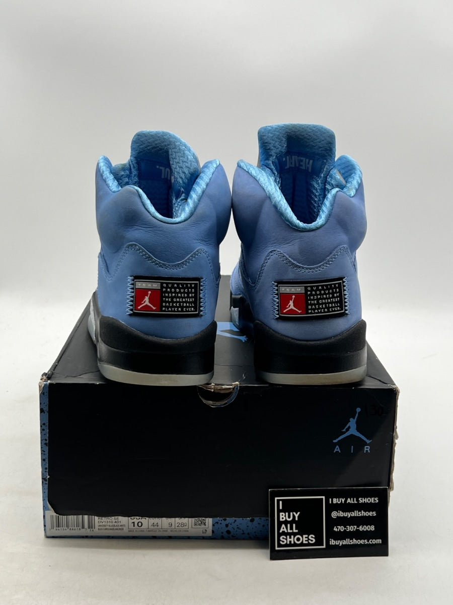 Jordan 5 Retro UNC University Blue 10 (Moderately Worn Pre-Owned) - Image 3