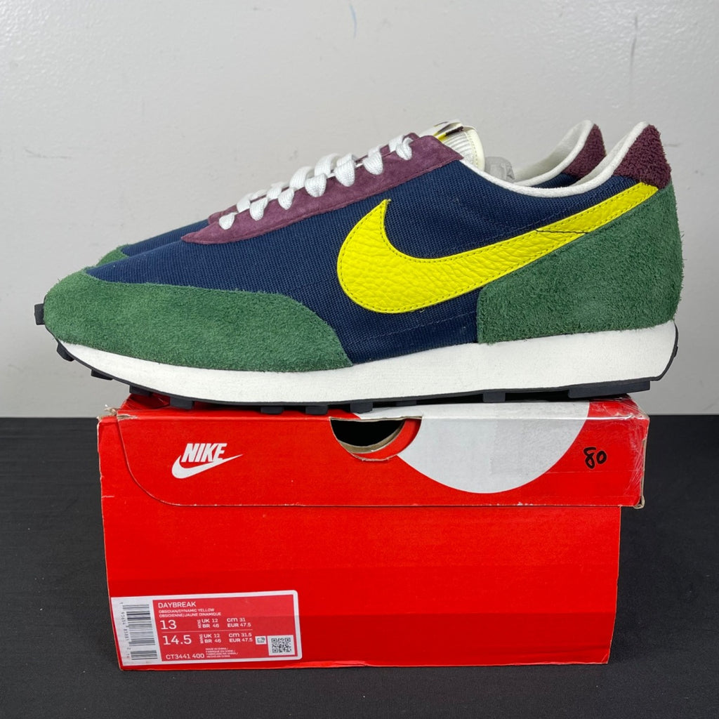 Nike Daybreak Obsidian Dynamic Yellow 13 (Moderately Worn Pre-Owned)NikeObsidian/Dynamic Yellow-Cosmic Bonsai - Image 3