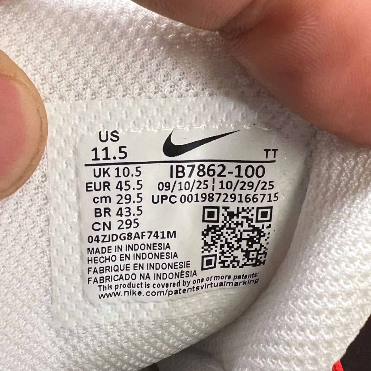 Nike Air Max 95 OG Big Bubble Comet Red 11.5 (Lightly Worn Pre-Owned)NikeWhite/Comet Red/Neutral Grey/Medium Grey/Black - Image 7