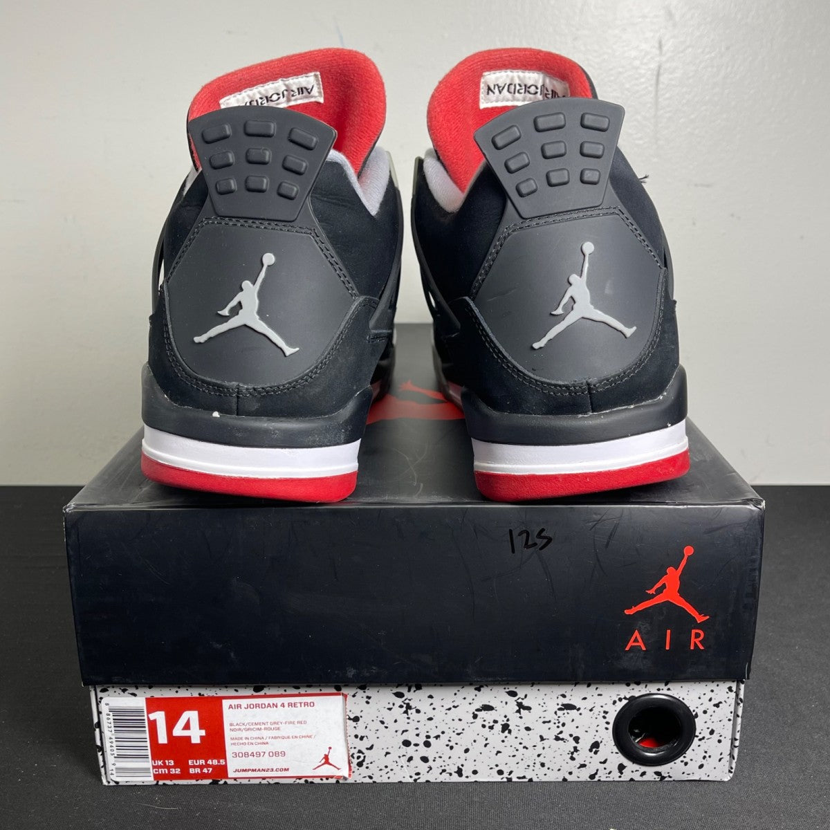 Jordan 4 Retro Black Cement (2012) (Size 14) - Image 4