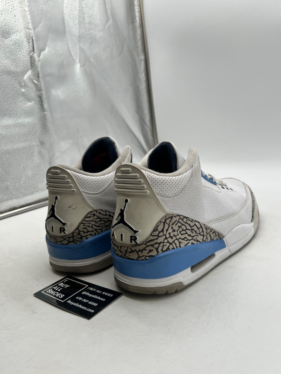 Jordan 3 Retro UNC (2020) 11 (Heavily Worn Pre-Owned) - Image 5