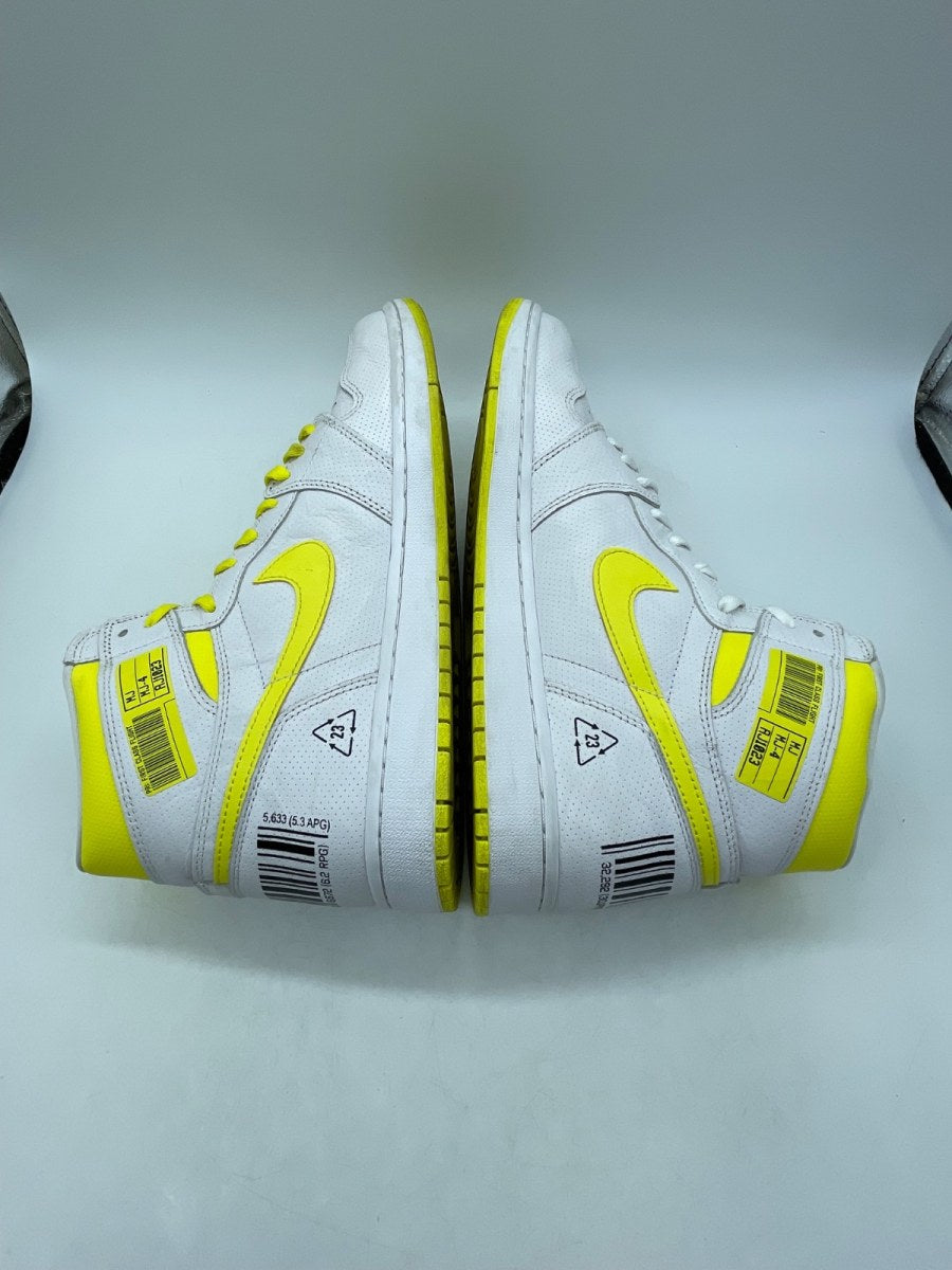 Jordan 1 Retro High First Class Flight 12 (Moderately Worn Pre-Owned)JordanWhite/Dynamic Yellow-Black - Image 6