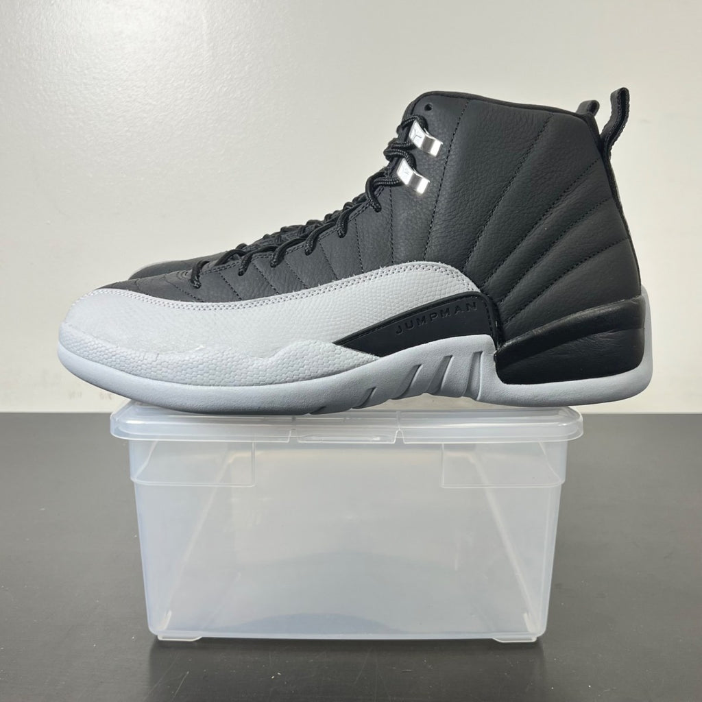 Jordan 12 Retro Barons 13 (New Pre-Owned)JordanBlack/Wolf Grey-White - Image 3