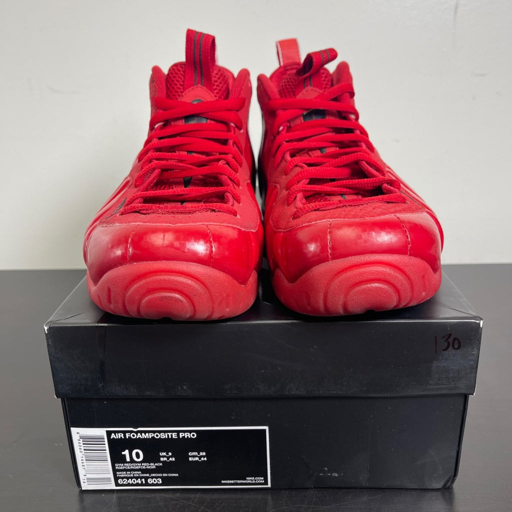 Nike Air Foamposite Pro Red October 10 (Moderately Worn Pre-Owned)NikeGym Red/Gym Red-Black - Image 2