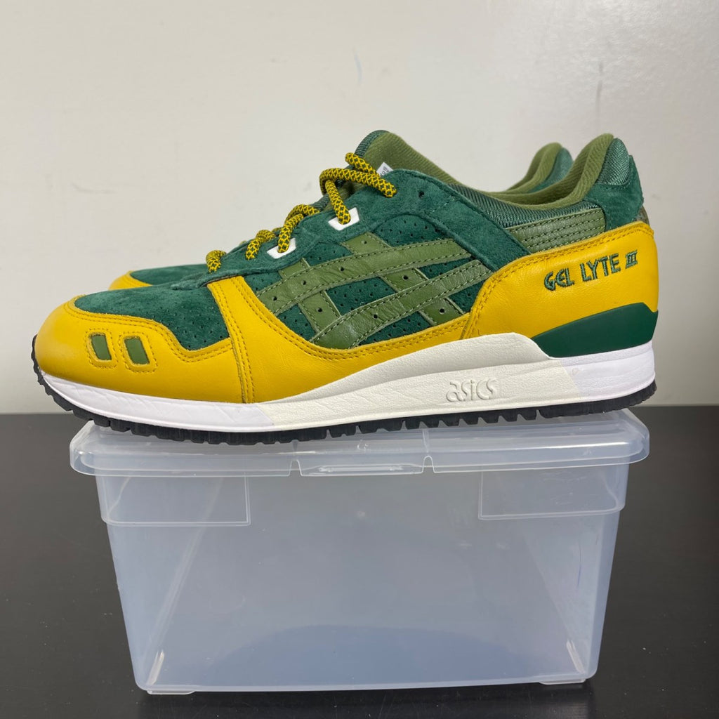 ASICS Gel-Lyte III '07 Remastered Kith Marvel X-Men Rogue Opened Box (Trading Card Not Included) 8.5 (Moderately Worn Pre-Owned)ASICSGreen/Yellow - Image 3
