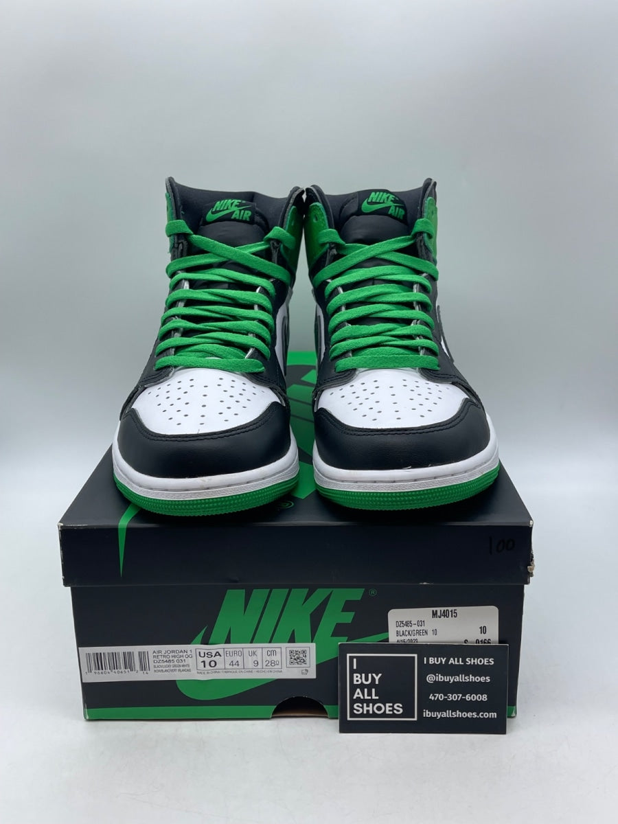 Jordan 1 Retro High OG Lucky Green 10 (Moderately Worn Pre-Owned) - Image 2