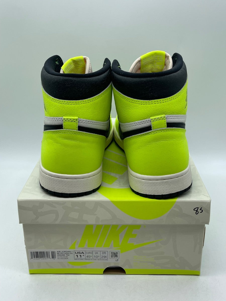 Jordan 1 Retro High OG Visionaire 11.5 (Moderately Worn Pre-Owned)JordanVolt/Black/Sail - Image 3