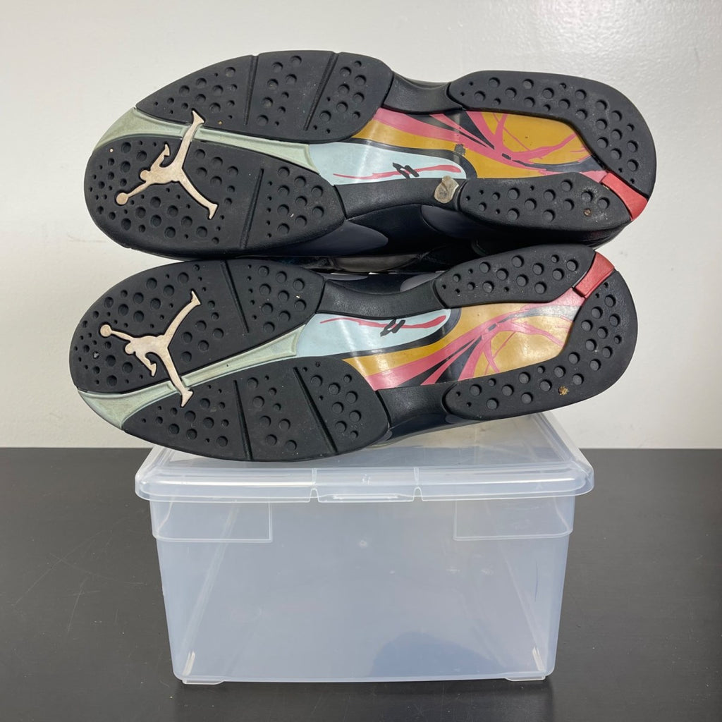 Jordan 8 Retro N7 (2019) 13 (Moderately Worn Pre-Owned)JordanThunder Grey/Light Graphite-Gold Suede-Black - Image 5