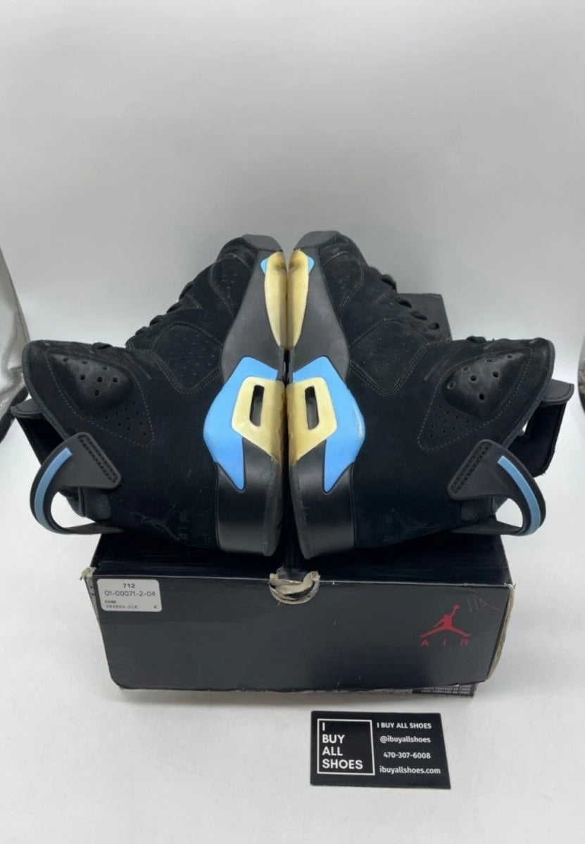 Jordan 6 Retro UNC 10 (Moderately Worn Pre-Owned)JordanBlack/University Blue - Image 4