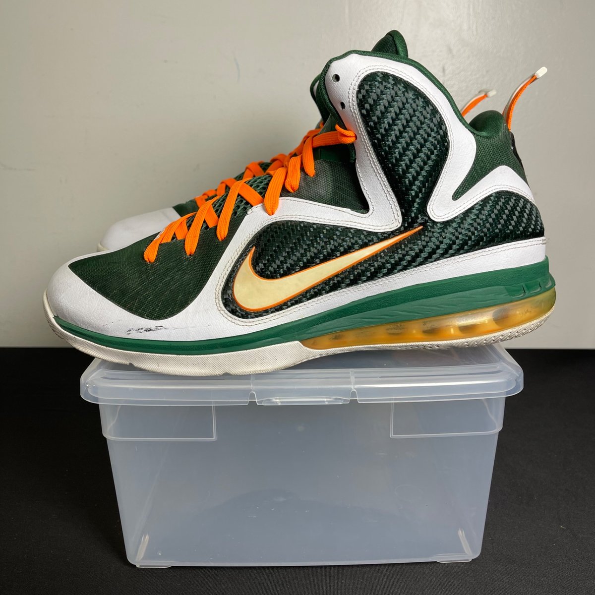 Nike LeBron 9 Miami Hurricanes (Size 12) - aux
