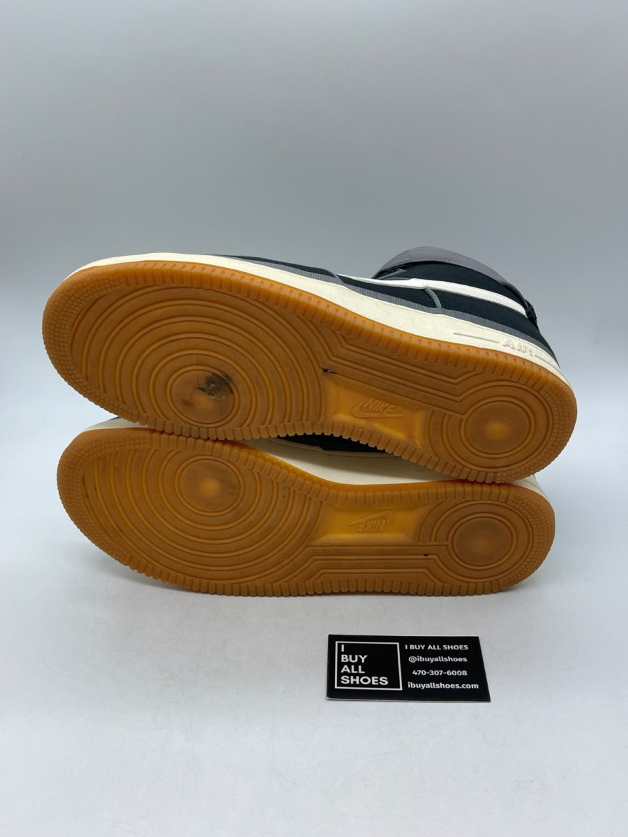 Nike Air Force 1 High 07 LV8 'Black Orange Gum' 11.5 (Moderately Worn Pre-Owned) - Image 7
