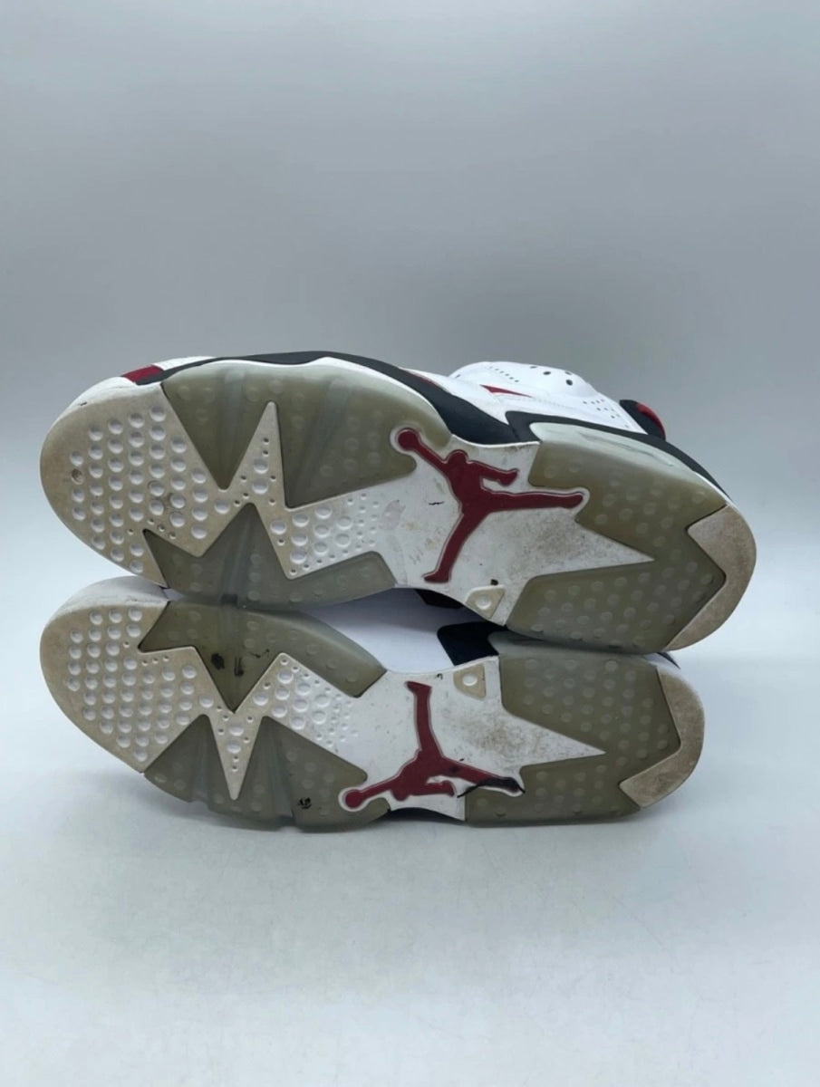 Jordan 6 Retro Carmine (2014) 10.5 (Lightly Worn Pre-Owned)JordanWhite/Carmine-Black - Image 7