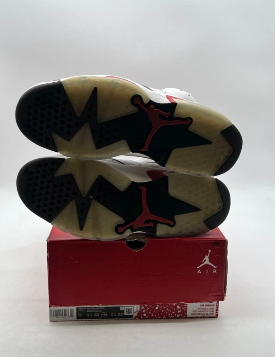 Jordan 6 Retro Red Oreo 10 (Lightly Worn Pre-Owned)JordanWhite/University Red-Black - Image 8