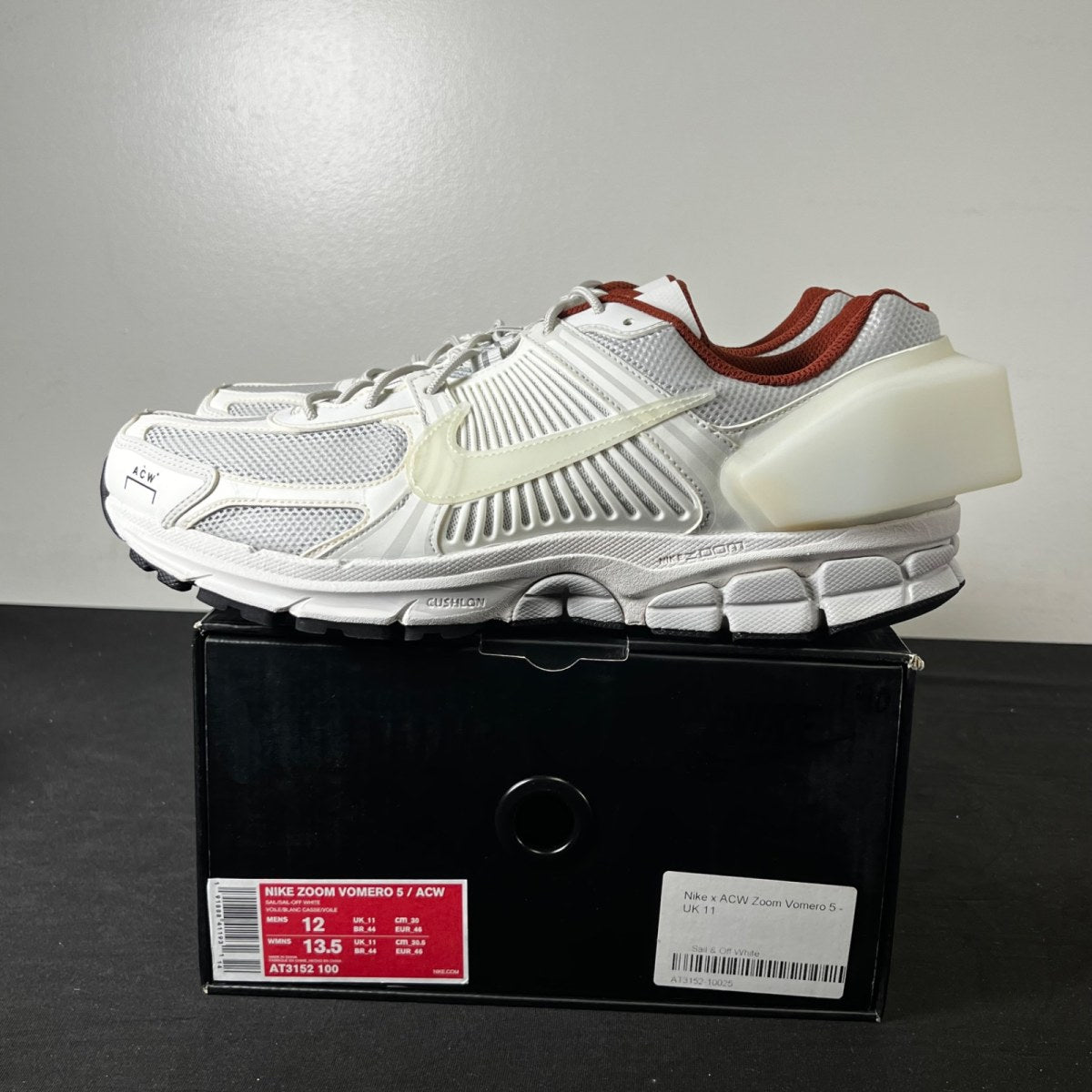 Nike Zoom Vomero 5 A Cold Wall Sail 12 (Lightly Worn Pre-Owned)NikeSail/Sail-Off White-Summit White-Reflect Silver - Image 3