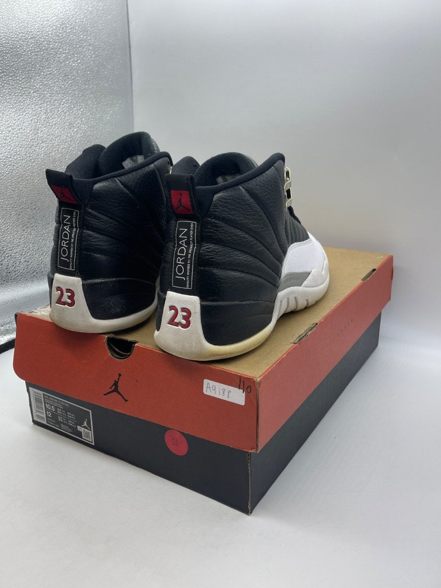 Jordan 12 Retro Playoffs (2022) 10.5 (Moderately Worn Pre-Owned)JordanBlack/Varsity Red-White - Image 5