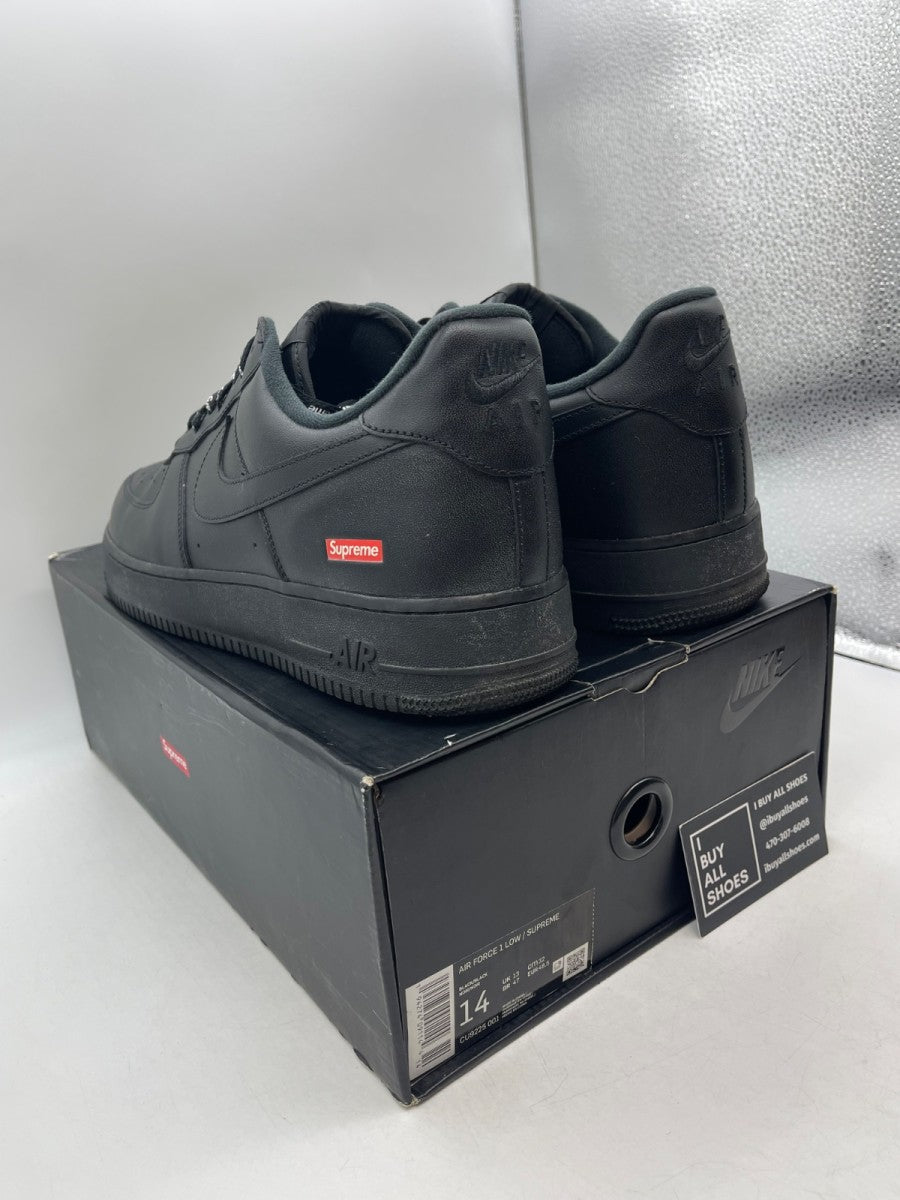 Nike Air Force 1 Low Supreme Black 14 (Moderately Worn Pre-Owned) - Image 4
