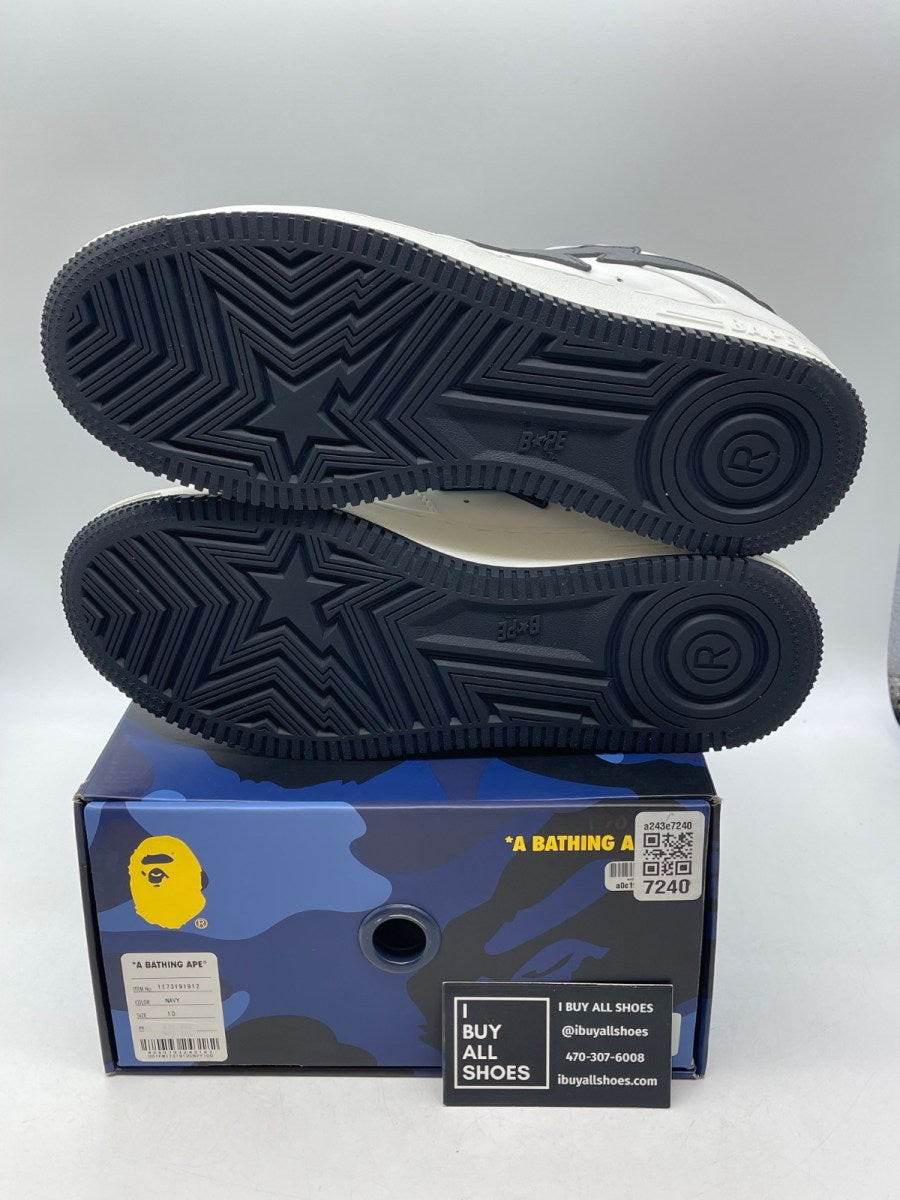 A Bathing Ape Bape Sta JJJJound White Navy 10 (Moderately Worn Pre-Owned) - Image 7