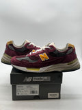 New Balance 992 Burgundy Gold 11.5 (Lightly Worn Pre-Owned)New BalanceBurgundy/Yellow/White - Image 1