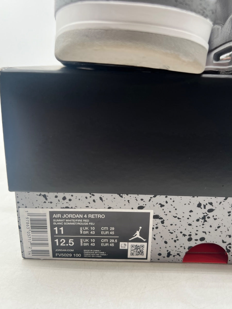 Jordan 4 Retro White Cement (2025) 11 (Lightly Worn Pre-Owned) - Image 6