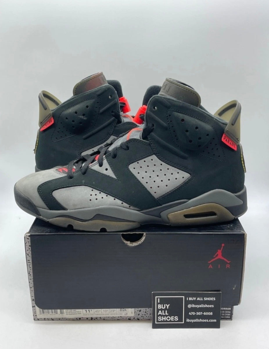 Jordan 6 Retro PSG Paris Saint-Germain 11.5 (Moderately Worn Pre-Owned)JordanIron Grey/Infrared 23-Black - Image 1
