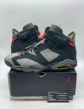 Jordan 6 Retro PSG Paris Saint-Germain 11.5 (Moderately Worn Pre-Owned)JordanIron Grey/Infrared 23-Black - Image 1