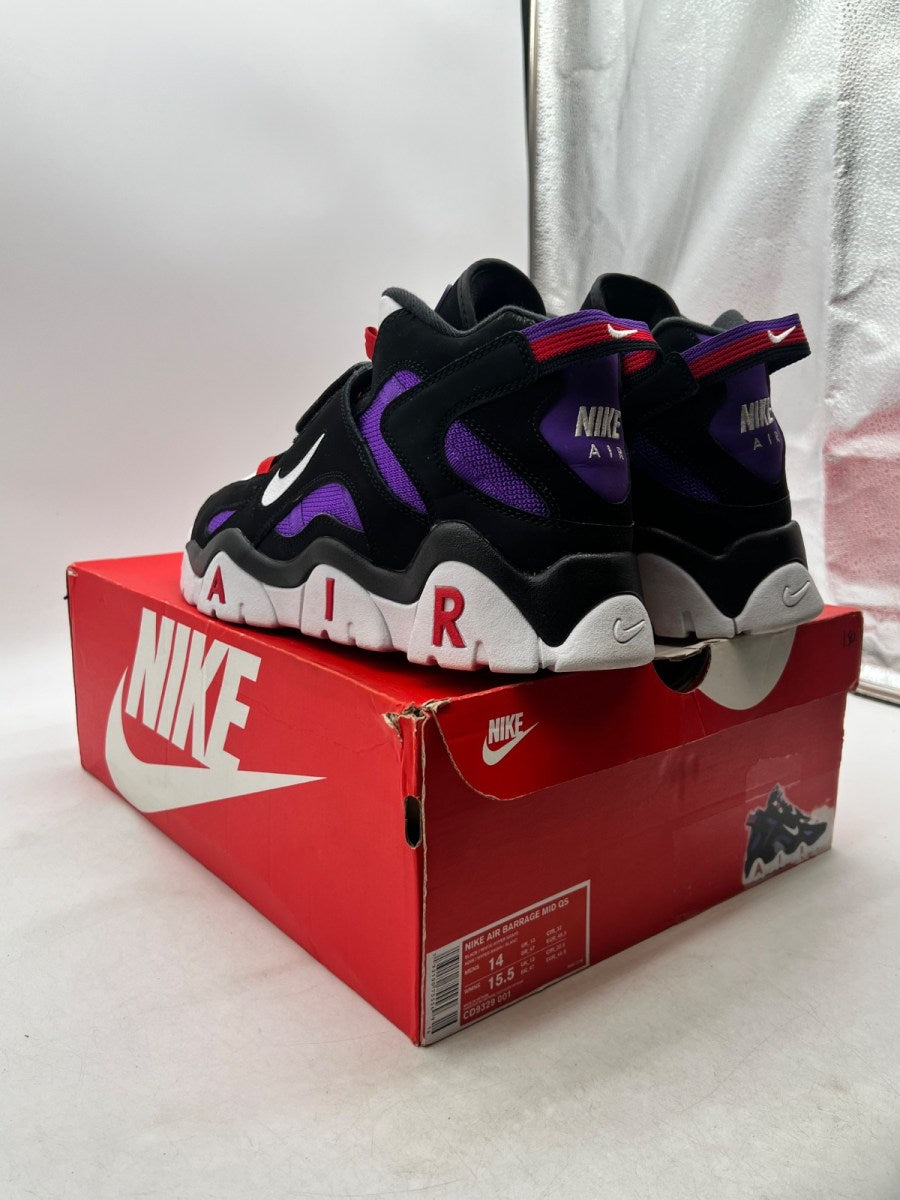 Nike Air Barrage Mid Raptors 14 (Lightly Worn Pre-Owned) - Image 6