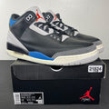 Jordan 3 Retro OG Rare Air 10.5 (Moderately Worn Pre-Owned)JordanBlack/Chile Red/Neutral Grey/Military Blue/Coconut Milk - Image 1