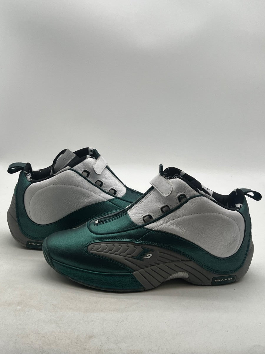 Reebok Answer IV The Tunnel 13 (Moderately Worn Pre-Owned)ReebokDeep Teal/Footwear White/Solid Grey - Image 1